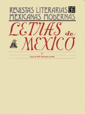 cover image of Letras de México IV, enero de 1943-diciembre de 1944